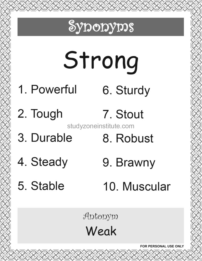 Strong Synonyms