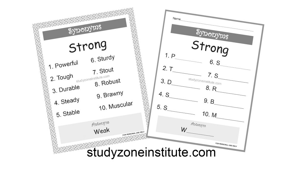 Strong Synonyms