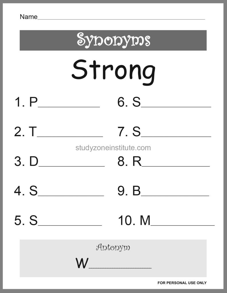 Strong Synonyms