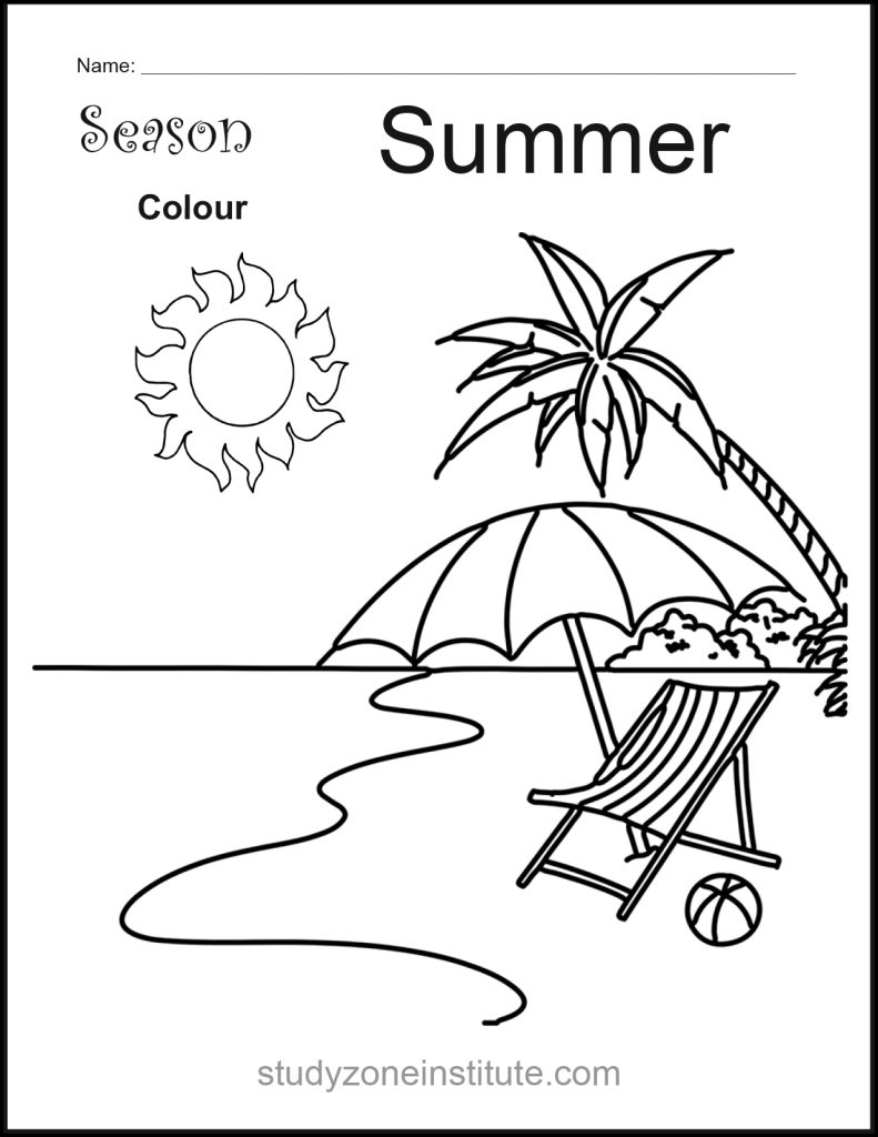 Summer Season Worksheet