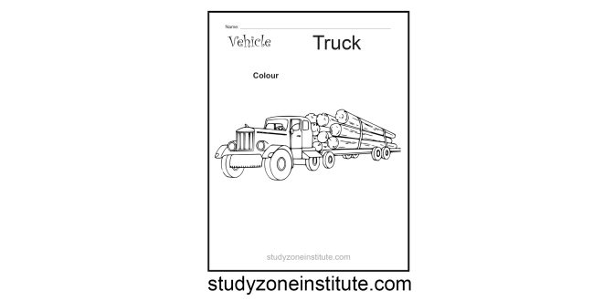 Truck Vehicle Worksheet