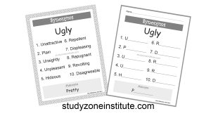 Ugly Synonyms
