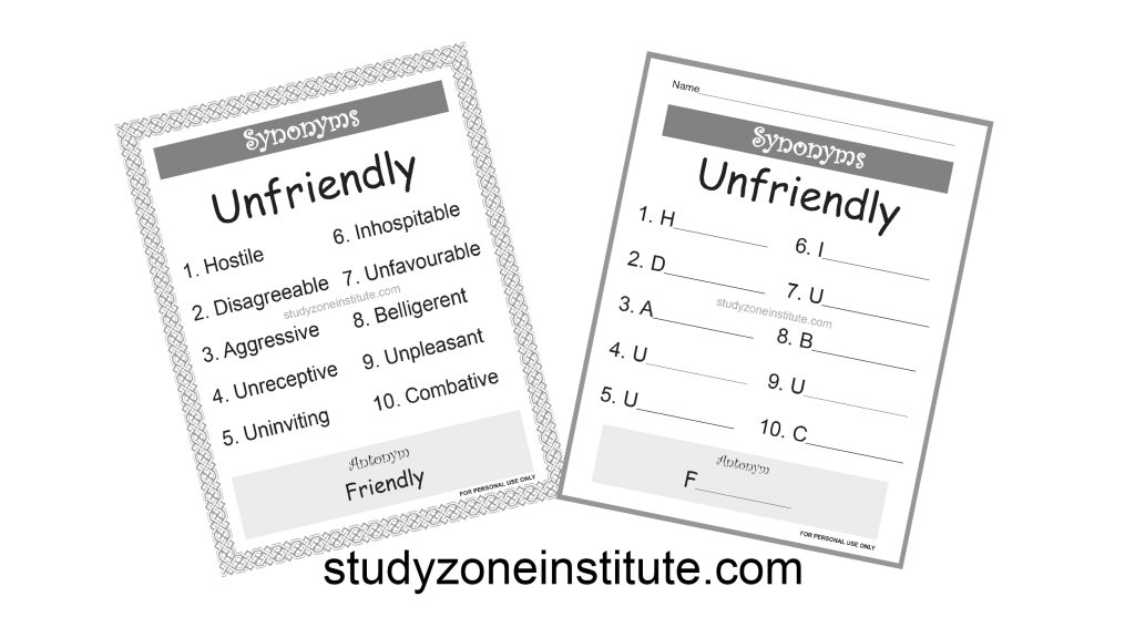 Unfriendly Synonyms