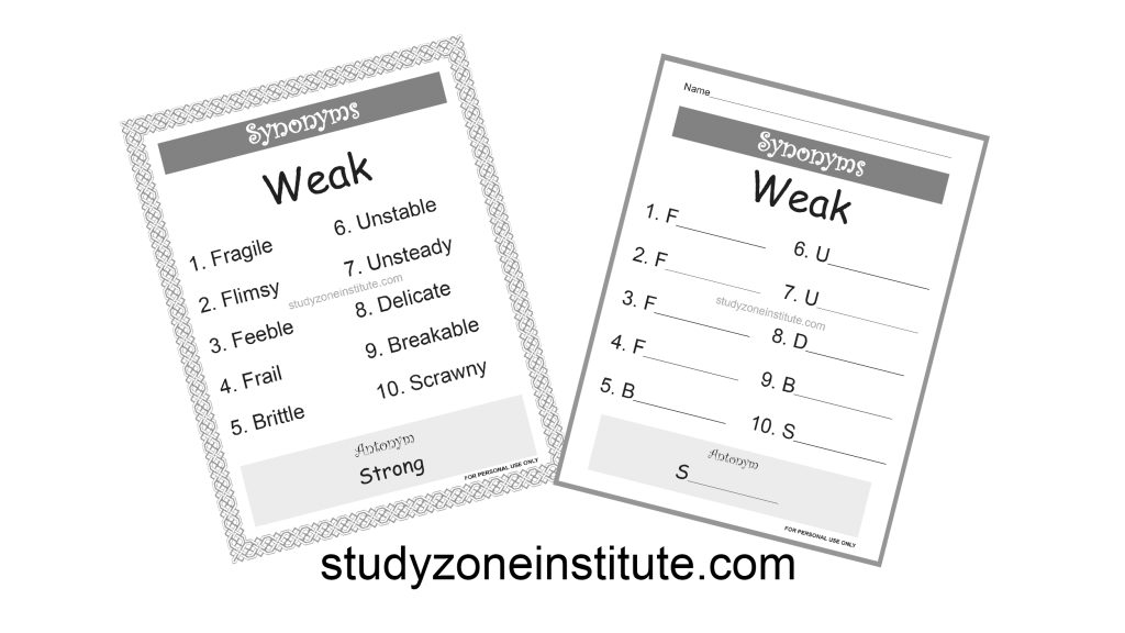 Weak Synonyms