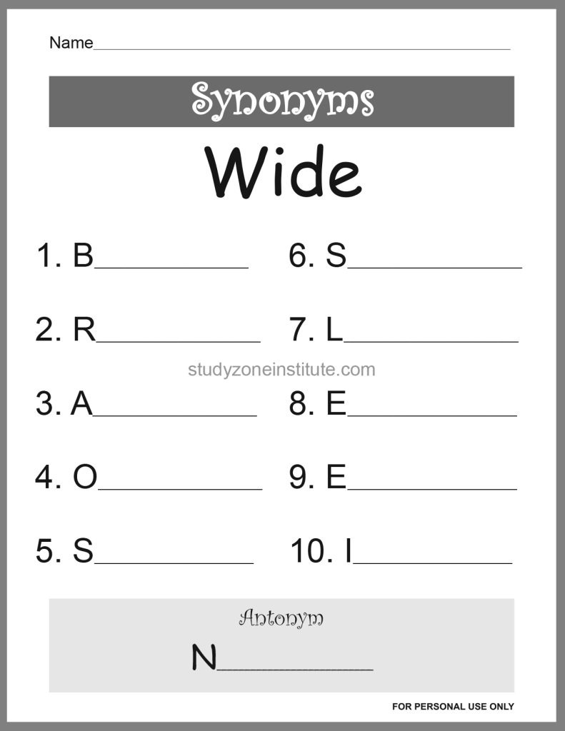 Wide Synonyms