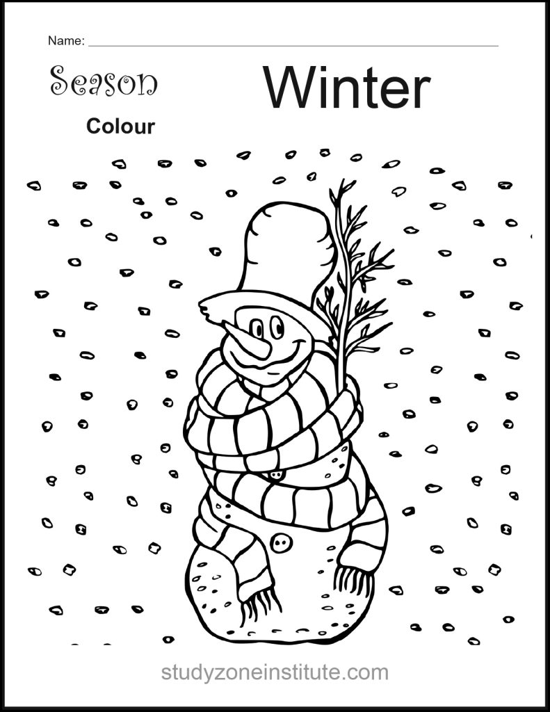 Winter Season Worksheet