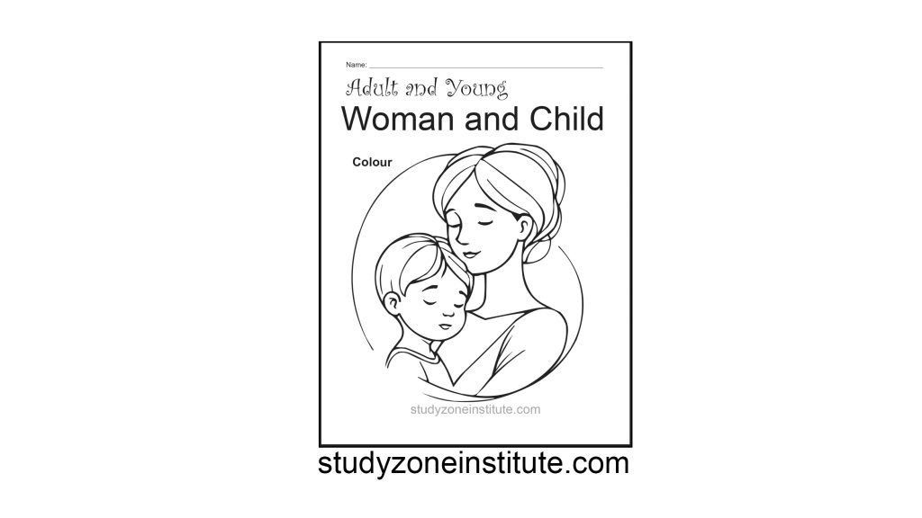 Woman and Child worksheet