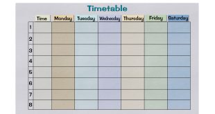 Study Timetable