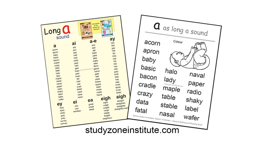 Download free A long A Sound activity.