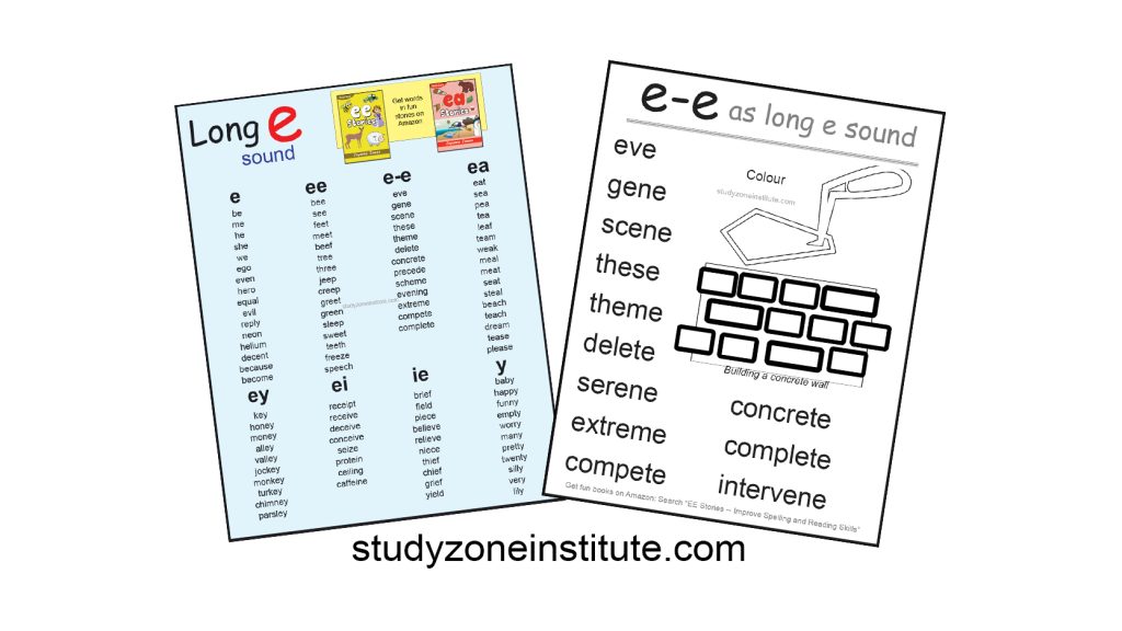 Download free E-E long E word list.
