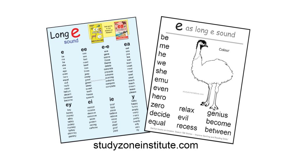 Download free E long E word list.