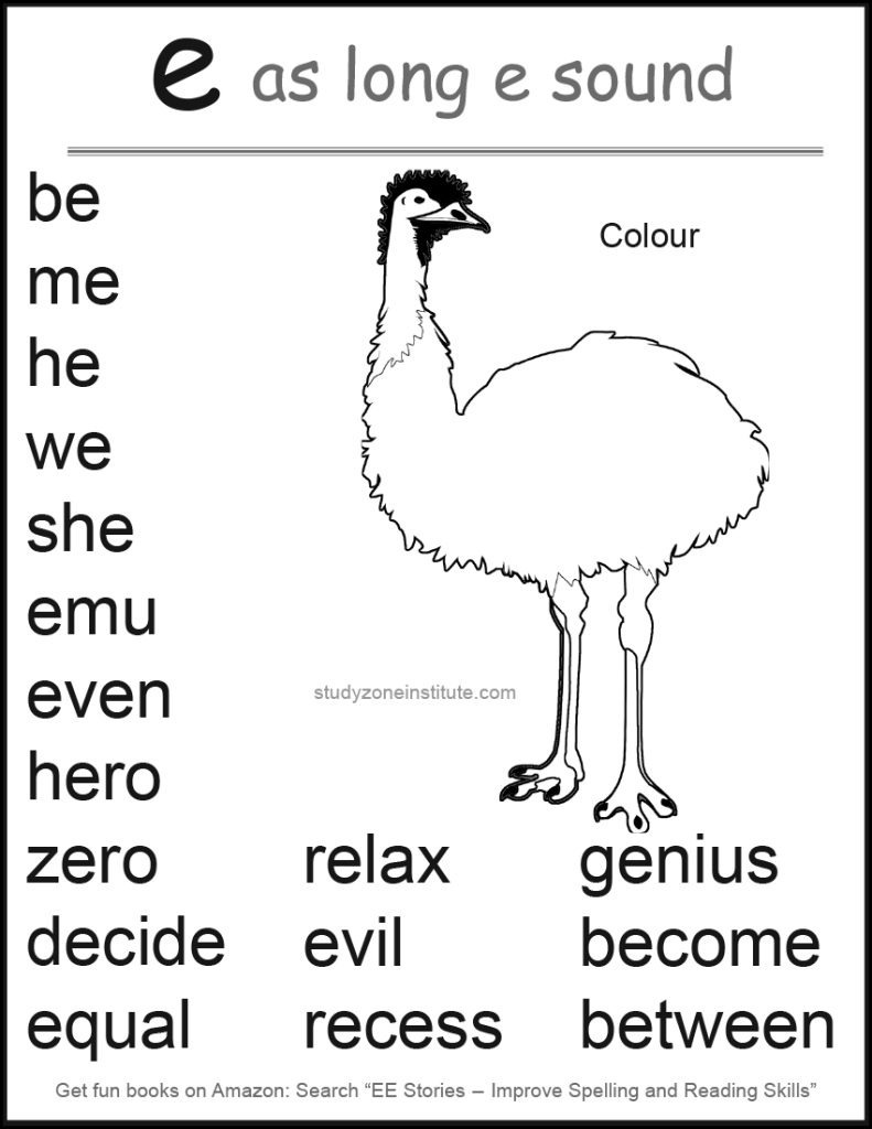 Download free E long E word list.