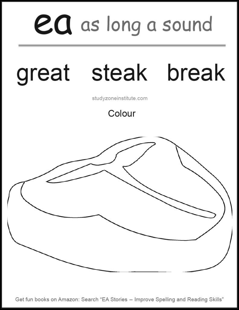 Download EA Long A Sound word list.