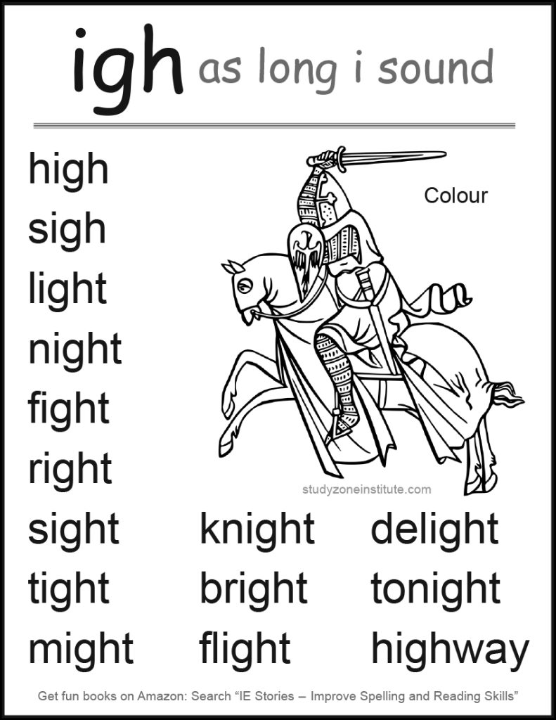 Download free IGH long I word list.