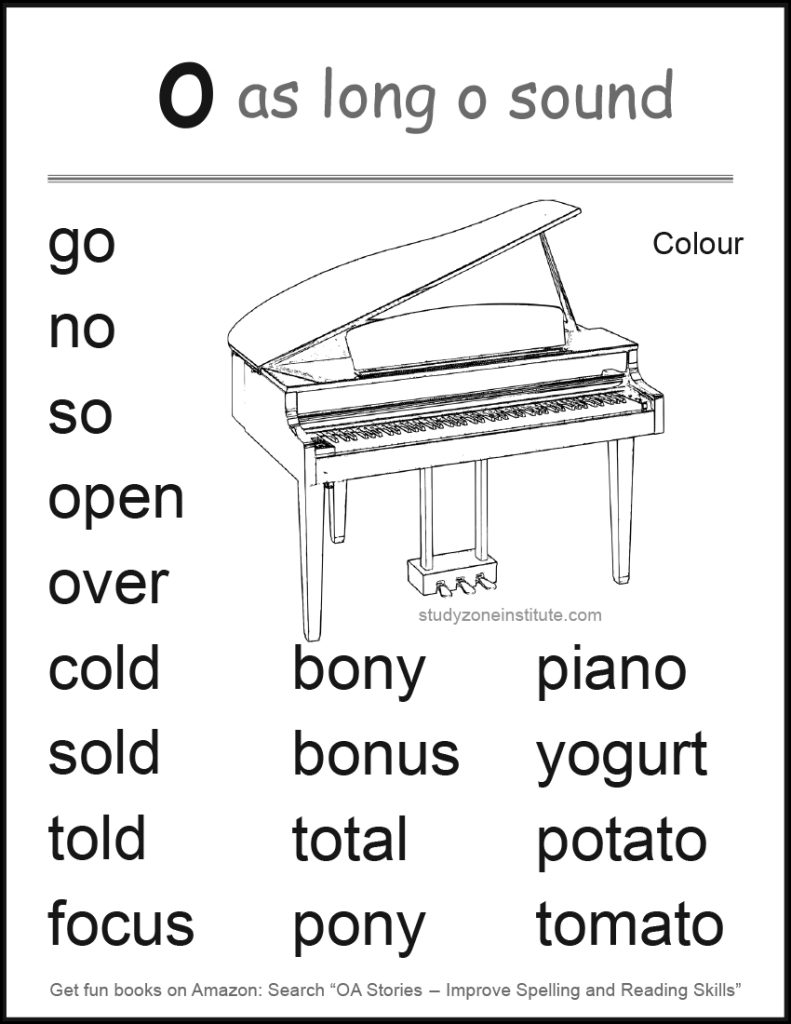 Download 'O Long O' word list