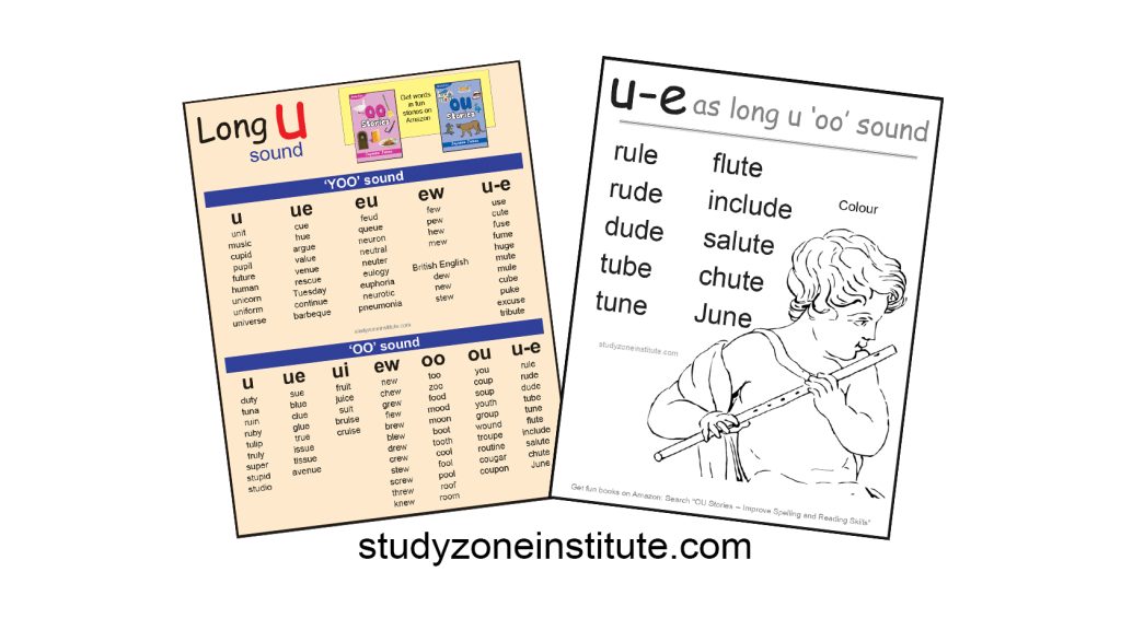 Download U-E Long U (OO) sound free word list
