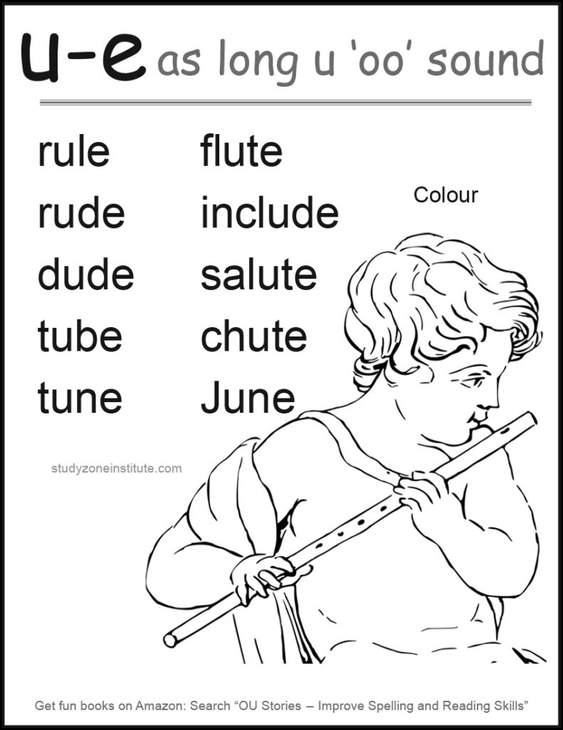 Download U-E Long U (OO) sound free word list