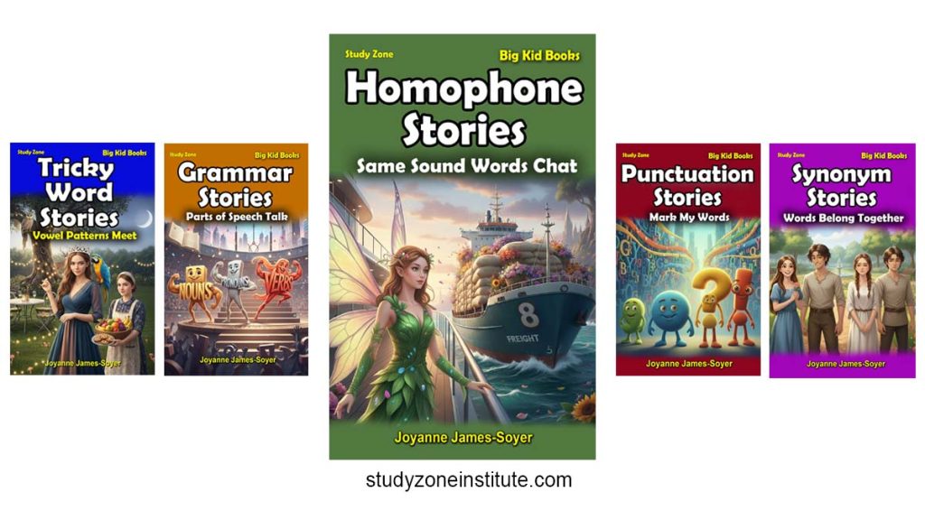'Homophone Stories: Same Sound Words Chat' - How stories make tricky words easy.