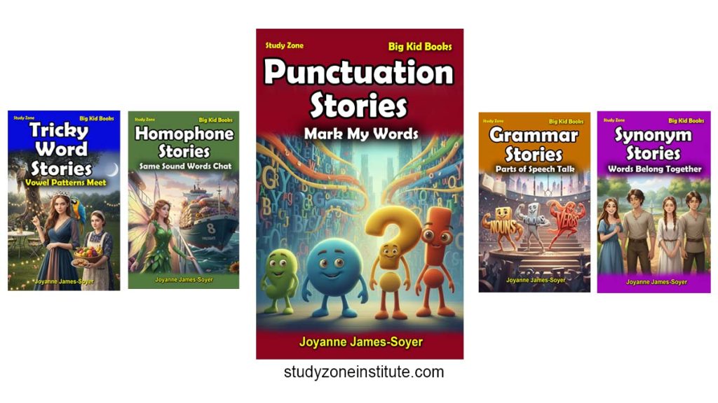 Punctuation Stories: Mark My Words - the fast way to learn commas and full stops.