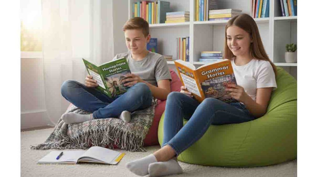 How to make spelling and grammar fun for children.