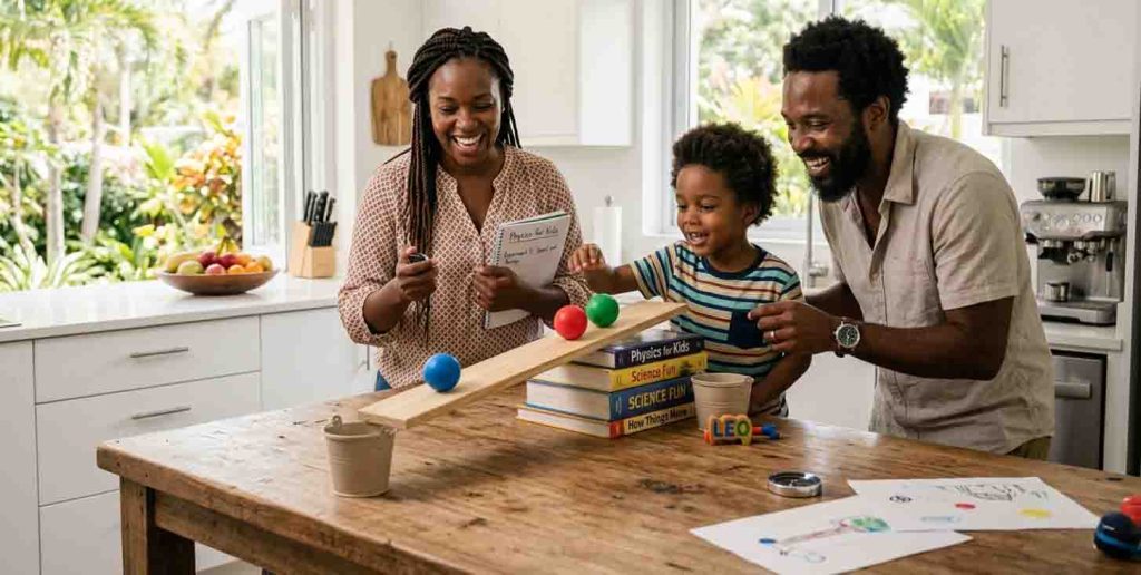 Easy physics for kids: Learn forces through daily life.