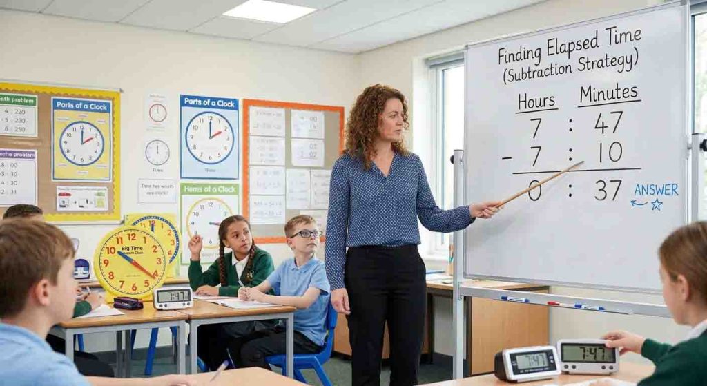 Teaching elapsed time made easy with multi-sensory strategies at home and in the classroom.