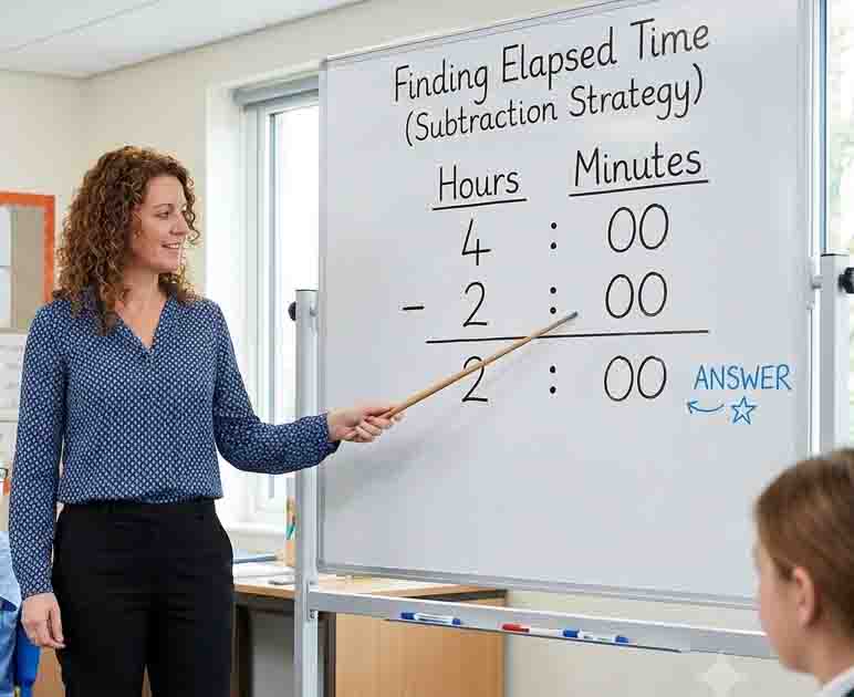 Teaching elapsed time made easy with multi-sensory strategies at home and in the classroom.