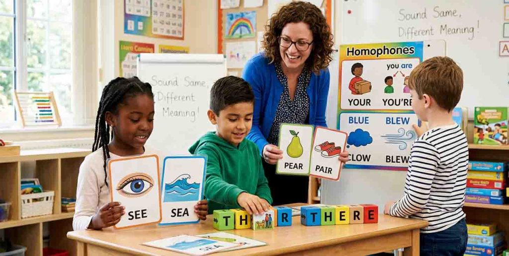 How to teach homophones and homographs easily using fun multi-sensory activities.