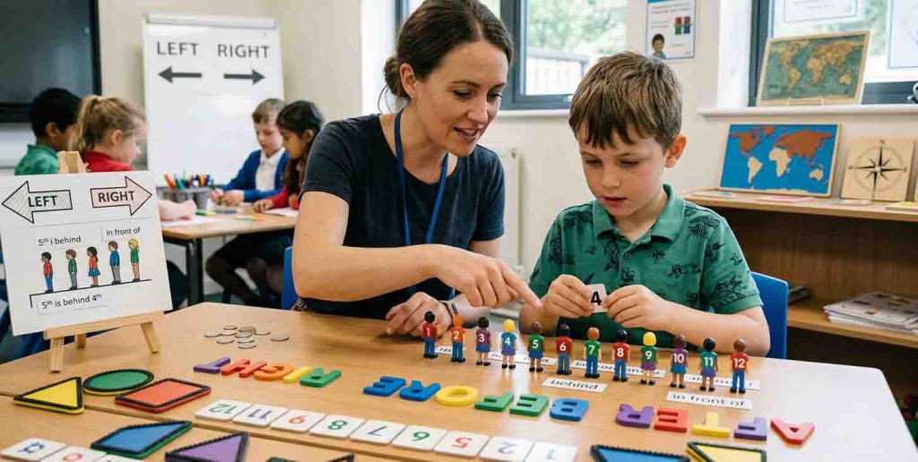 Rebuilding spatial concepts in primary and secondary students through concrete learning tools.
